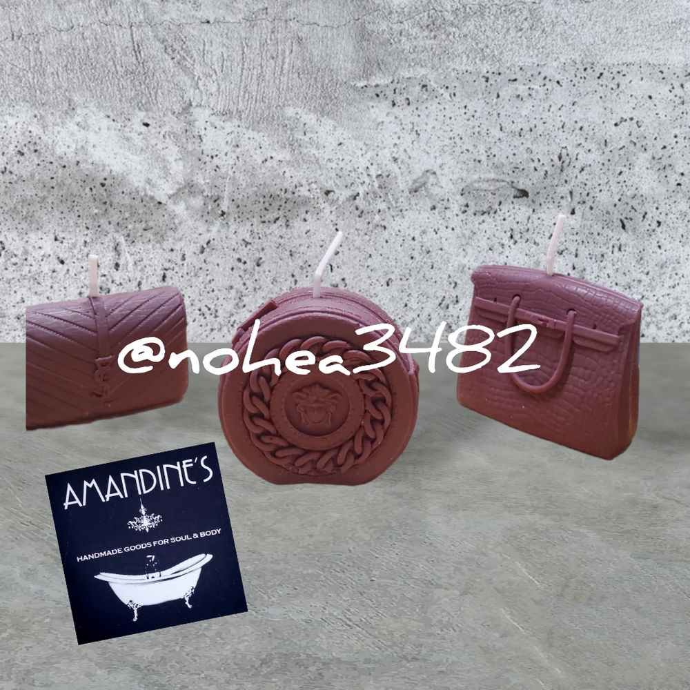 3 Handbag-themed Soy Candles!